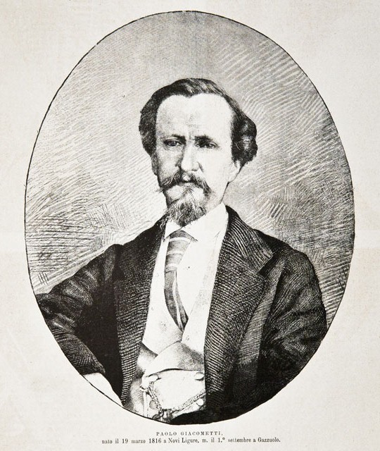 Paolo Giacometti, nato il 19 marzo 1816 a Novi Ligure, …