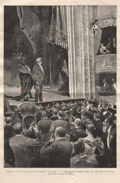 Parigi - Il Falstaff all’Opera-Comique - 18 aprile - Acclamazione …