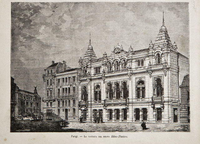 Parigi / La facciata del nuovo Eden-Theatre