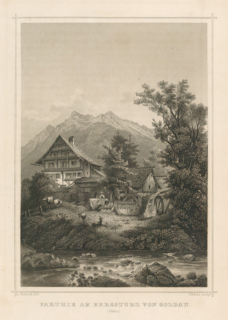 Parthie am Bergsturz von Goldau