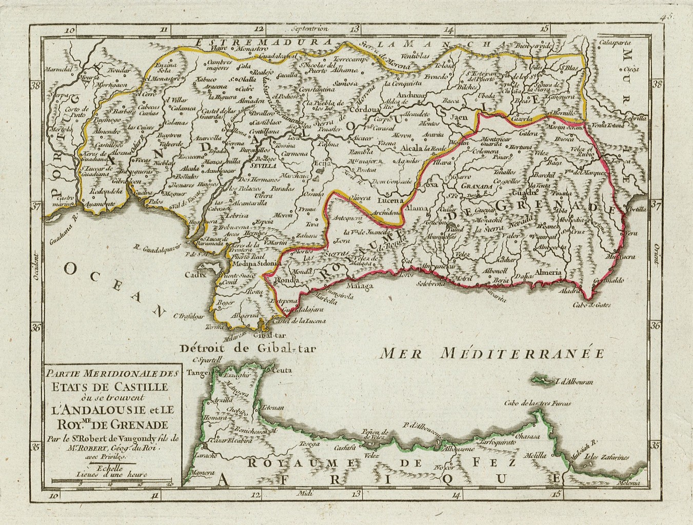 Partie meridionale des etats de Castille .