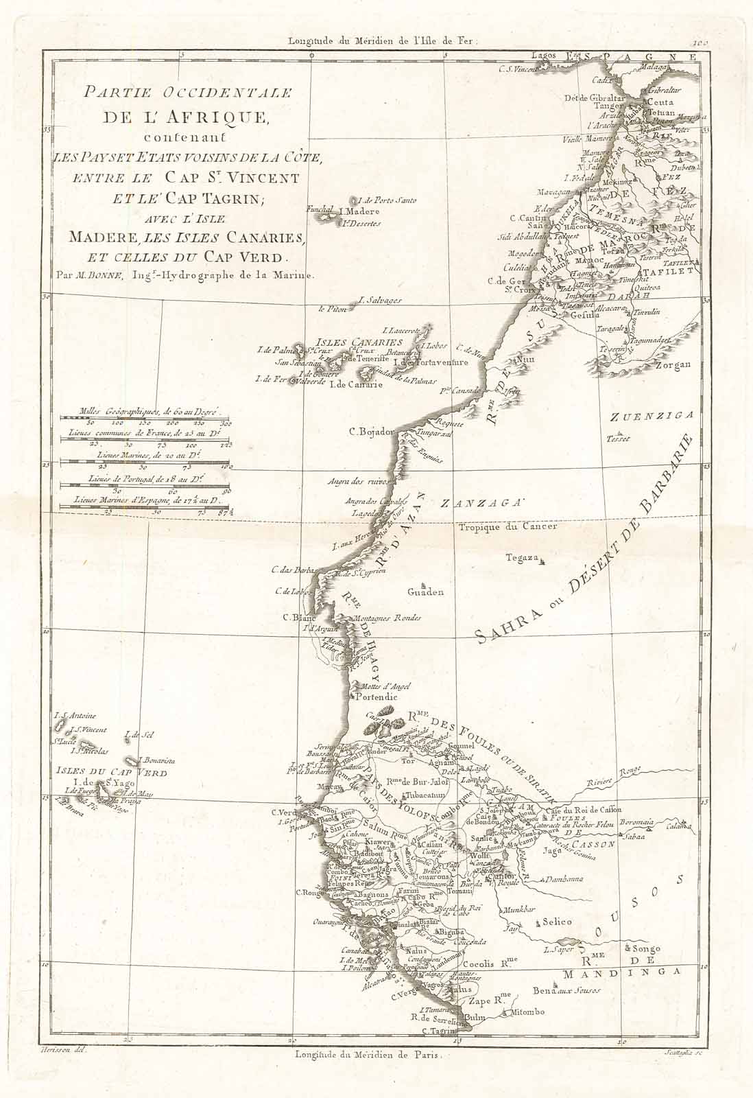 Partie Occidentale de l'Afrique contenant les Pays et Etats Voisins.