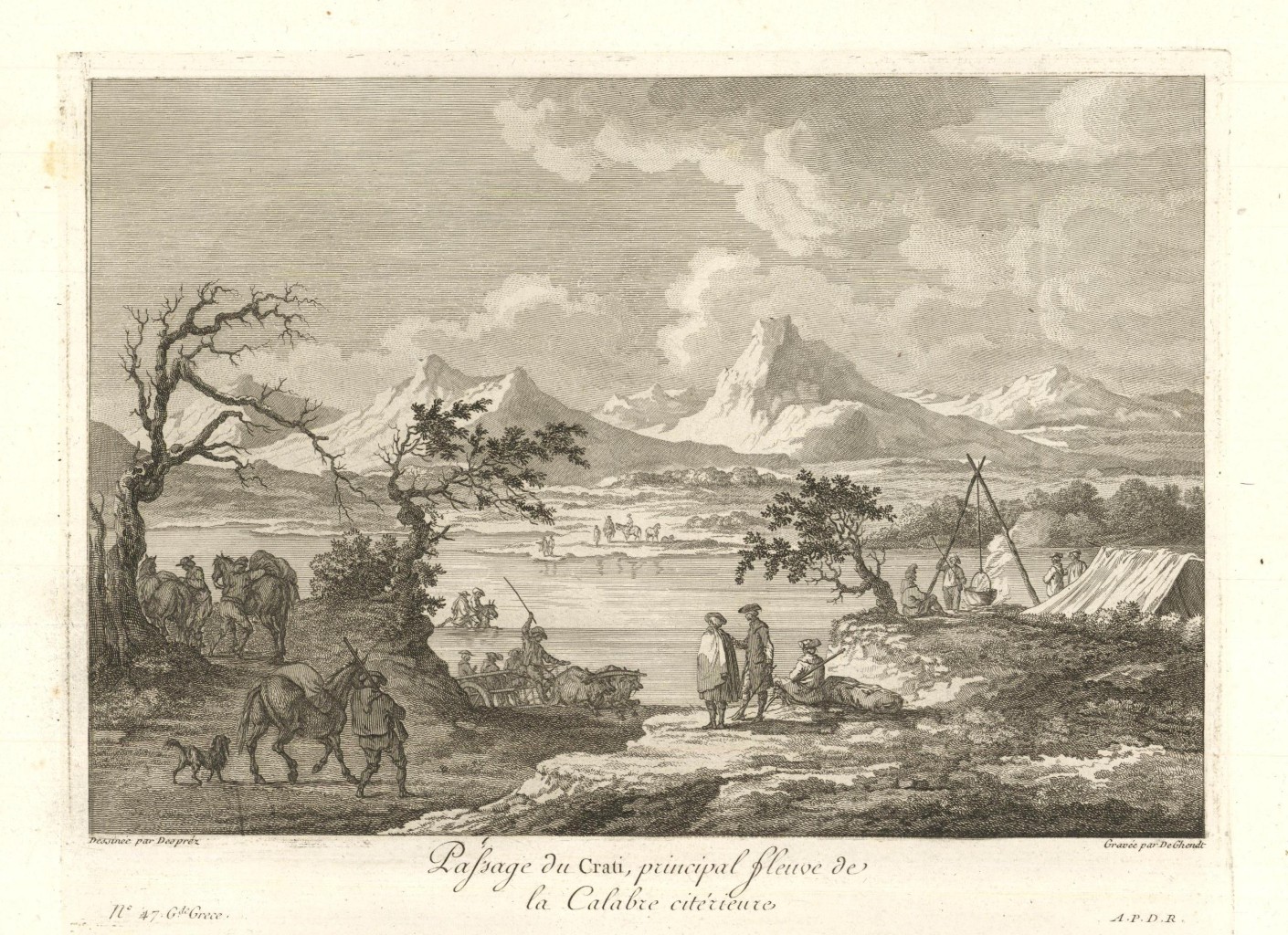 Passage du Crati, principal fleuve de la Calabre citérieure