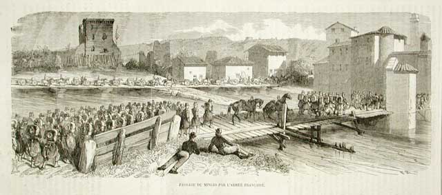 Passage du Mincio par l'armée francaise
