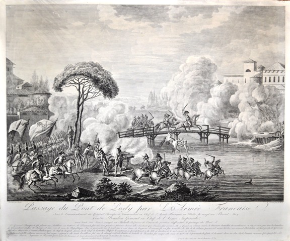 Passage du Pont de Lody par l'armée francaise