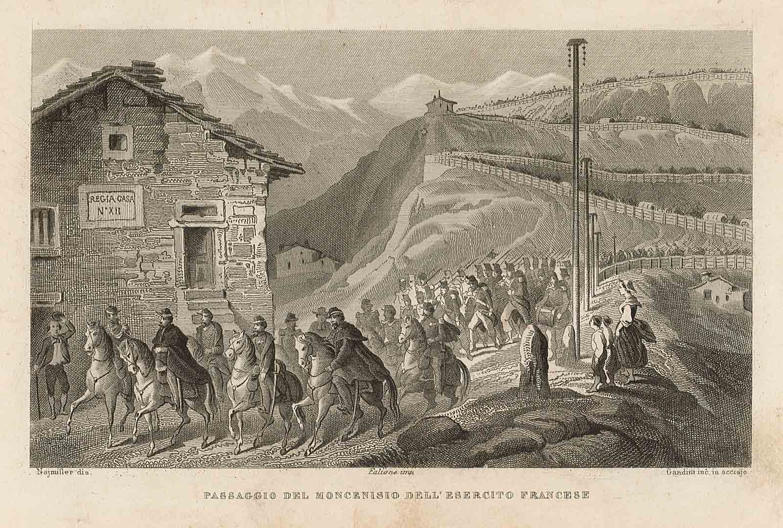 Passaggio del Moncenisio dell' esercito Francese