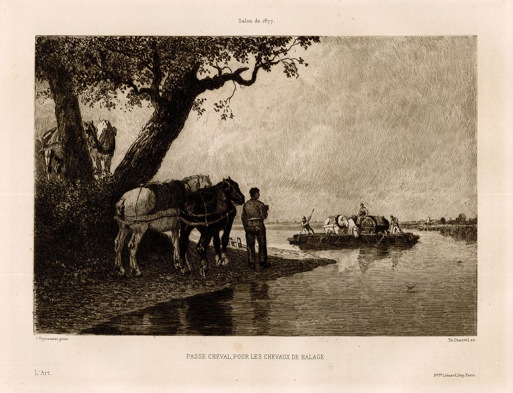 Passe cheval, pour les chevaux de halage