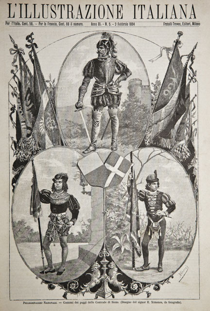 Pellegrinaggio Nazionale / Costumi dei paggi delle Contrade di Siena