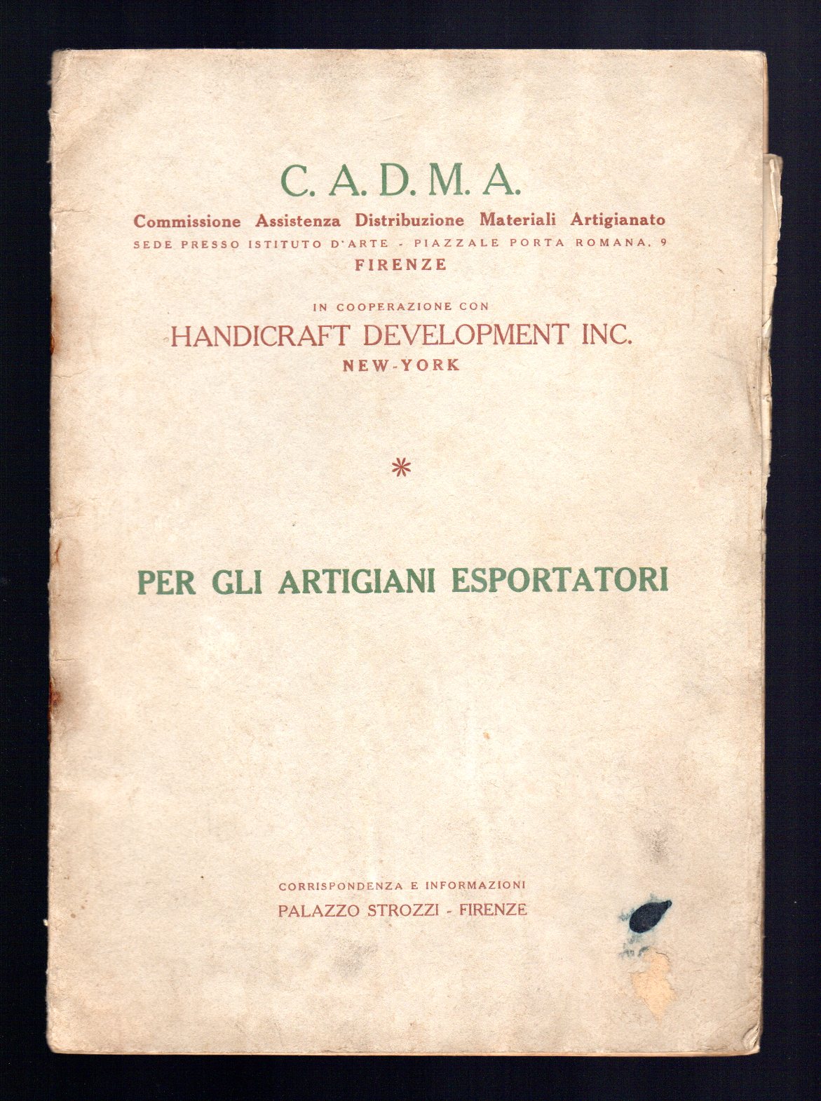 Per gli artigiani esportatori