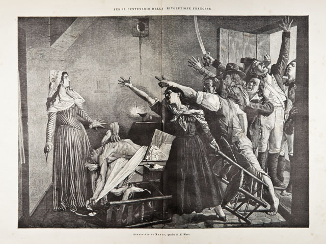 Per il centenario della Rivoluzione Francese / Assassinio di Marat, …