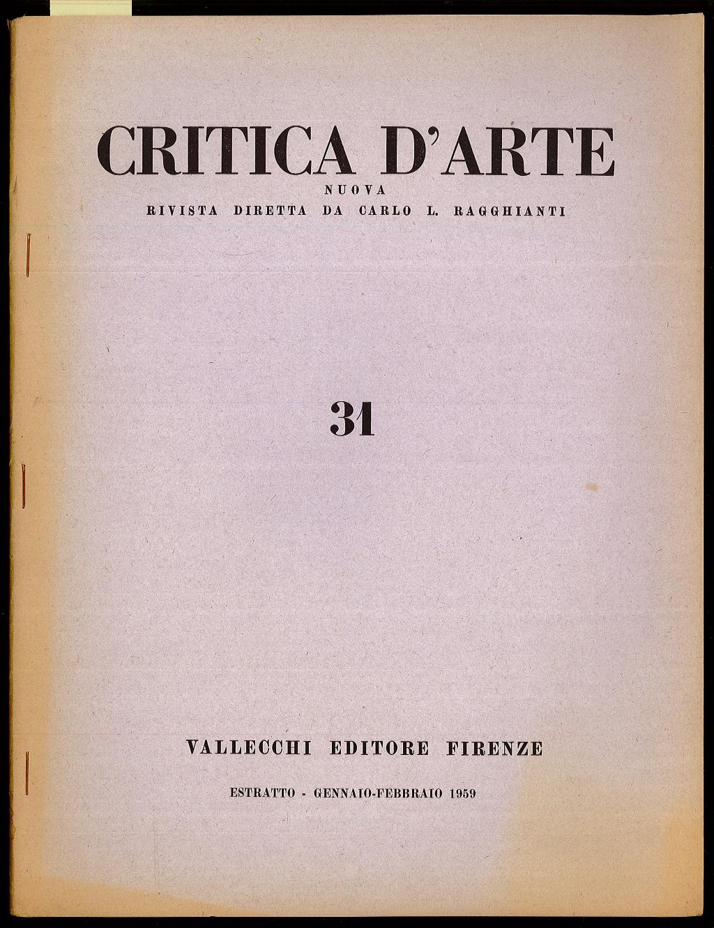 Per il riordinamento dell’Istituto Nazionale di Archeologia e Storia dell’Arte
