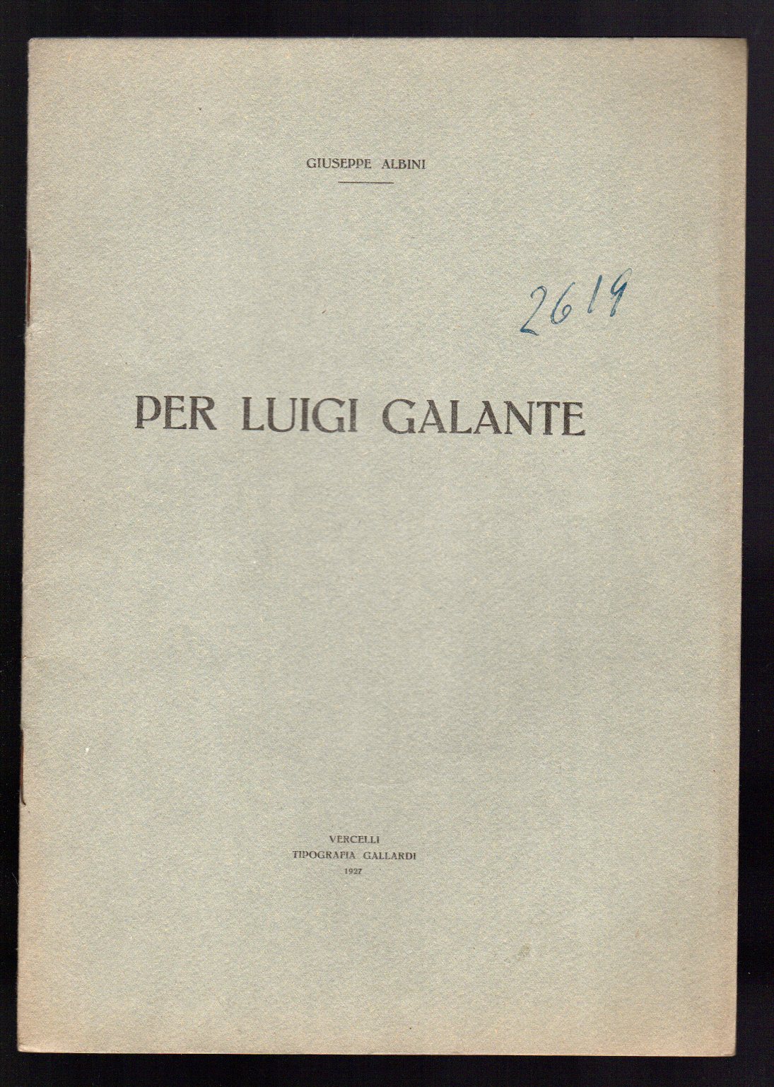 Per Luigi Galante