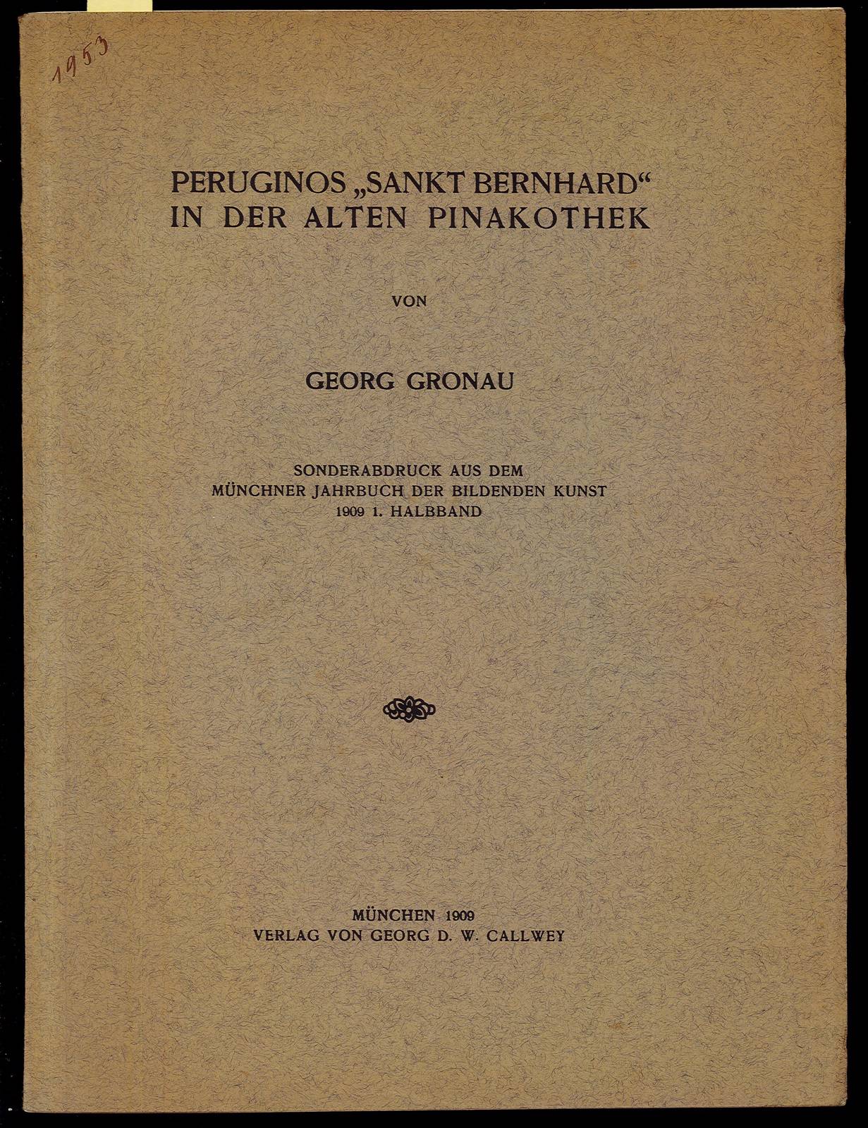 Peruginos "Sankt Bernhard" in der alten pinakothek