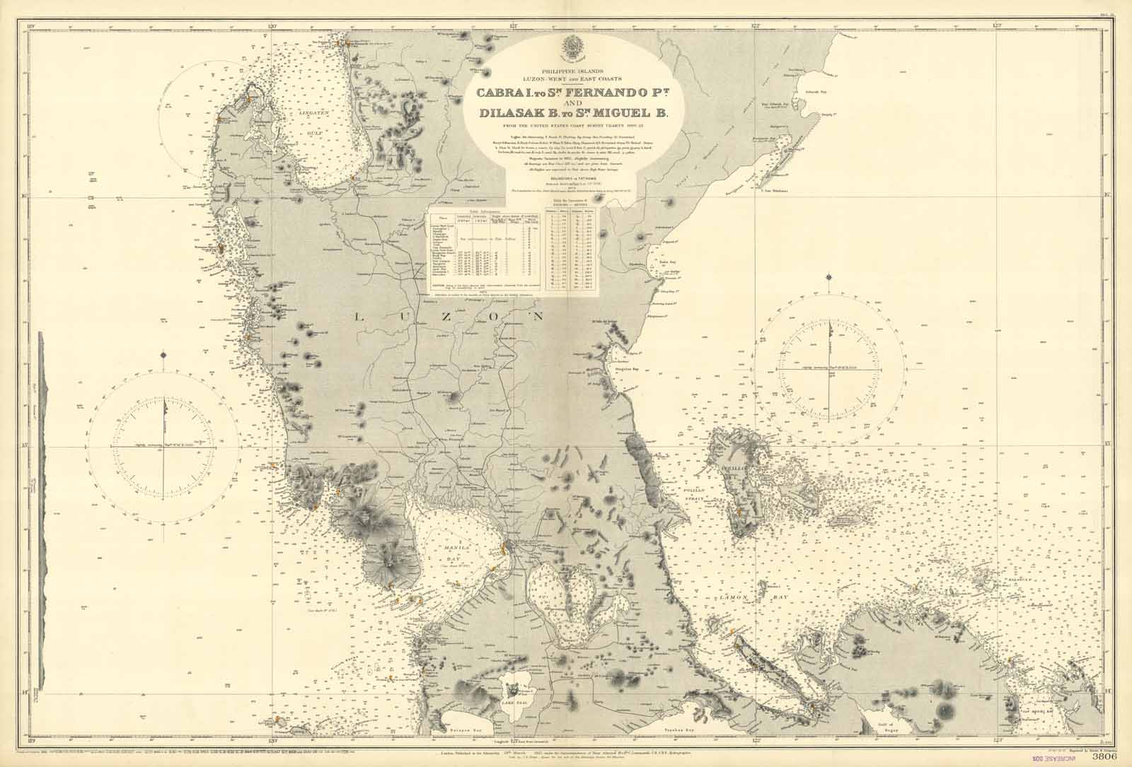 Philippines Islands Luzon West and East Coasts Cabrai to San …