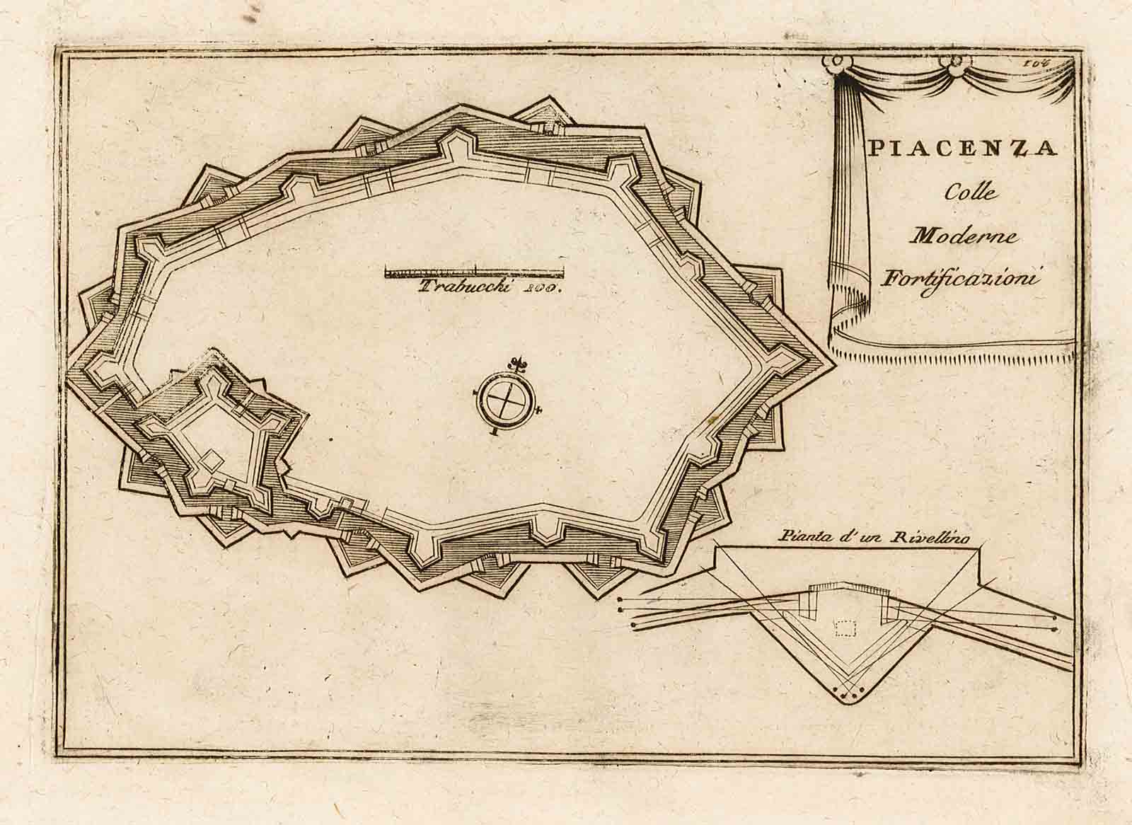 Piacenza colle Moderne Fortificazioni