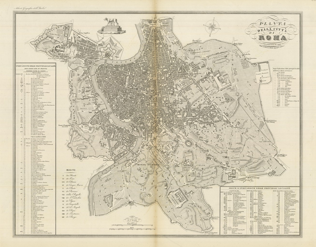Pianta / della Città / di / Roma