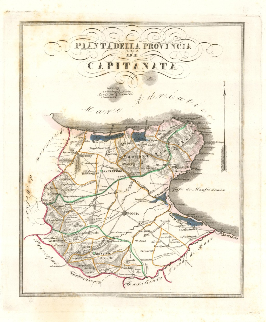 Pianta della Provincia di Capitanata