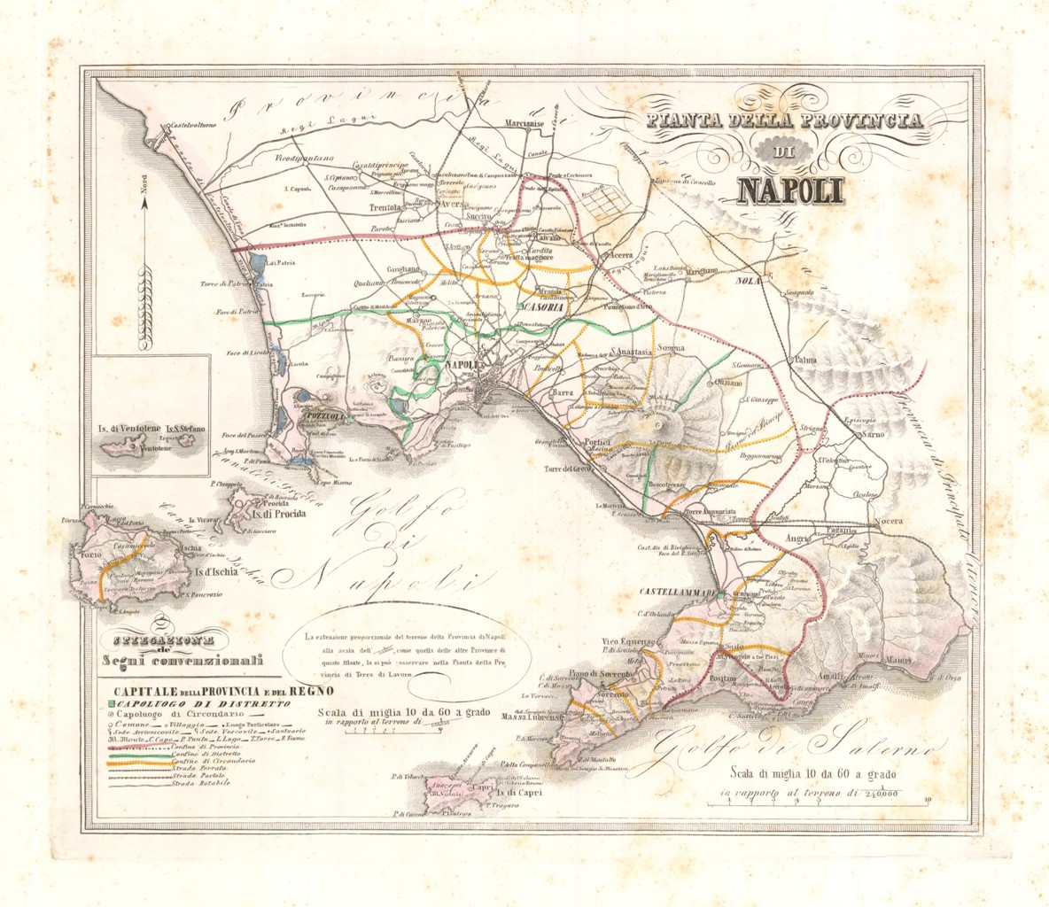 Pianta della Provincia di Napoli