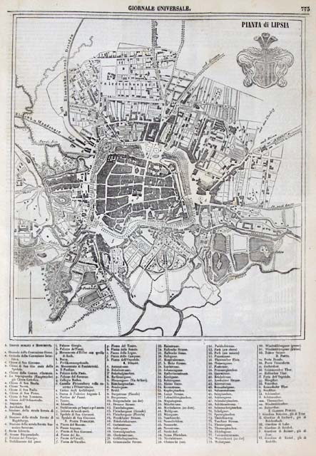 Pianta di Lipsia