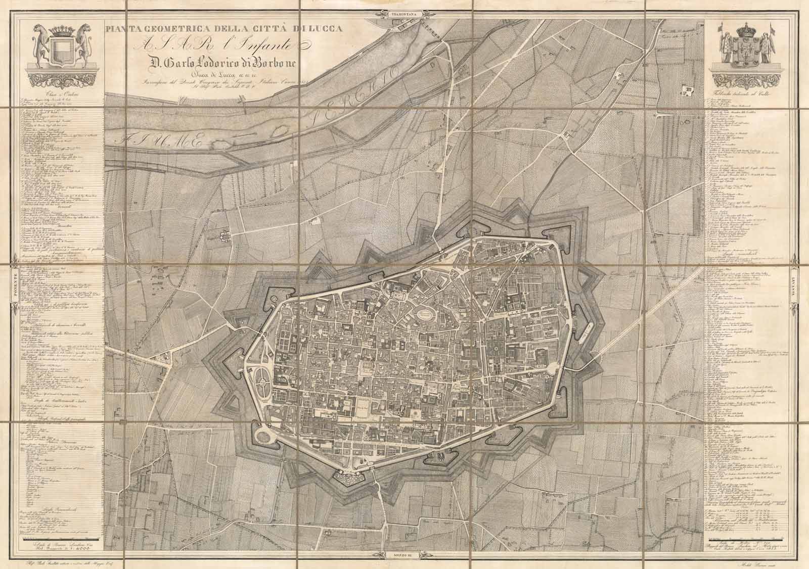 Pianta Geometrica della Città di Lucca A. S. A. R. …