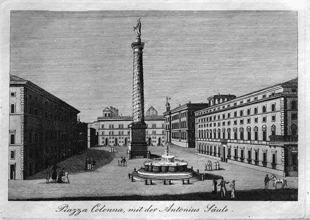 Piazza Colonna, mit der Antonius Saule