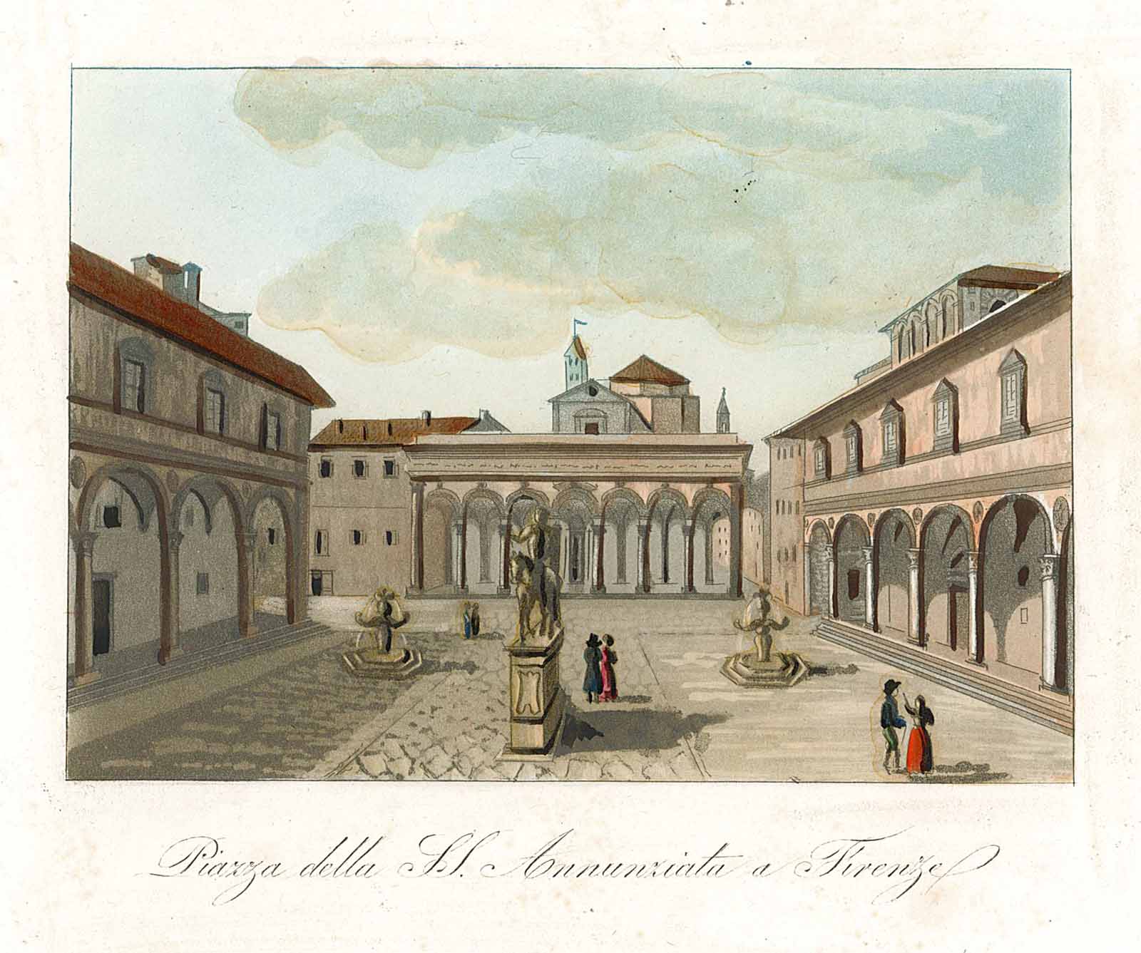 Piazza della SS. Annunziata a Firenze