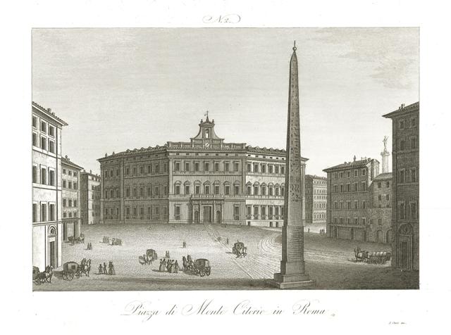 Piazza di Monte Citorio in Roma