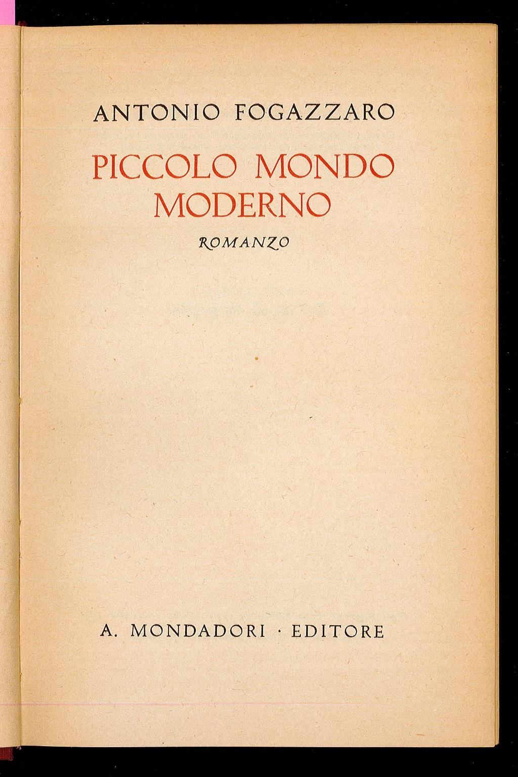 Piccolo mondo moderno