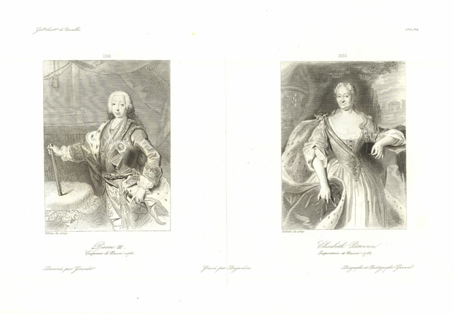 Pierre III, Empereur de Russie - Elisabeth Pétrowna, Imperatrice de …