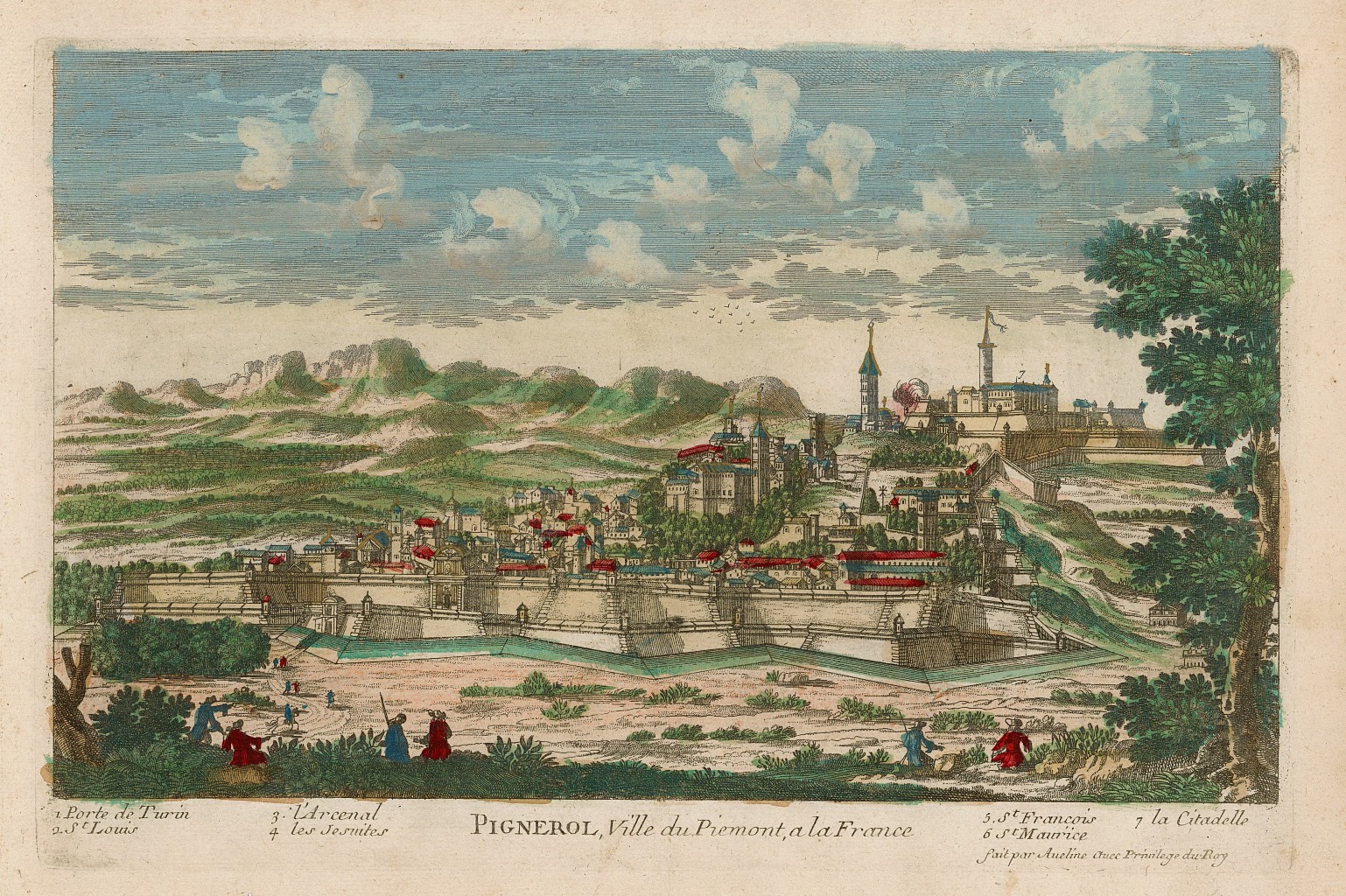 Pignero, Ville du Piemont, a la France