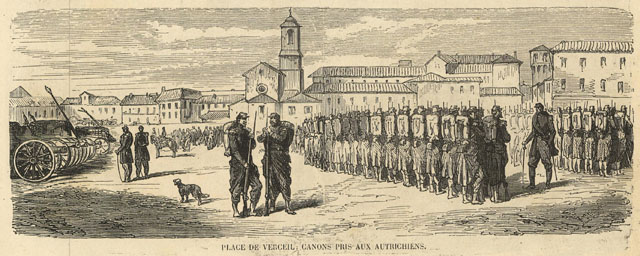 Place de Verceil; canons pris aux autrichiens