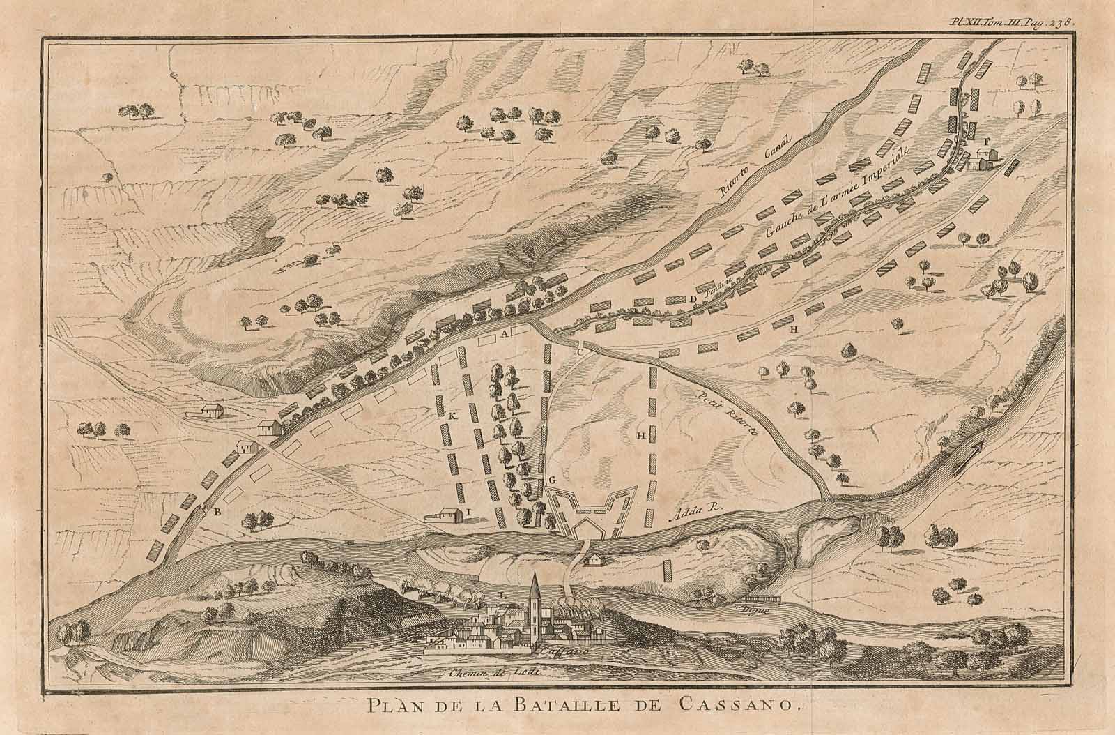 Plan de la Bataille de Cassano