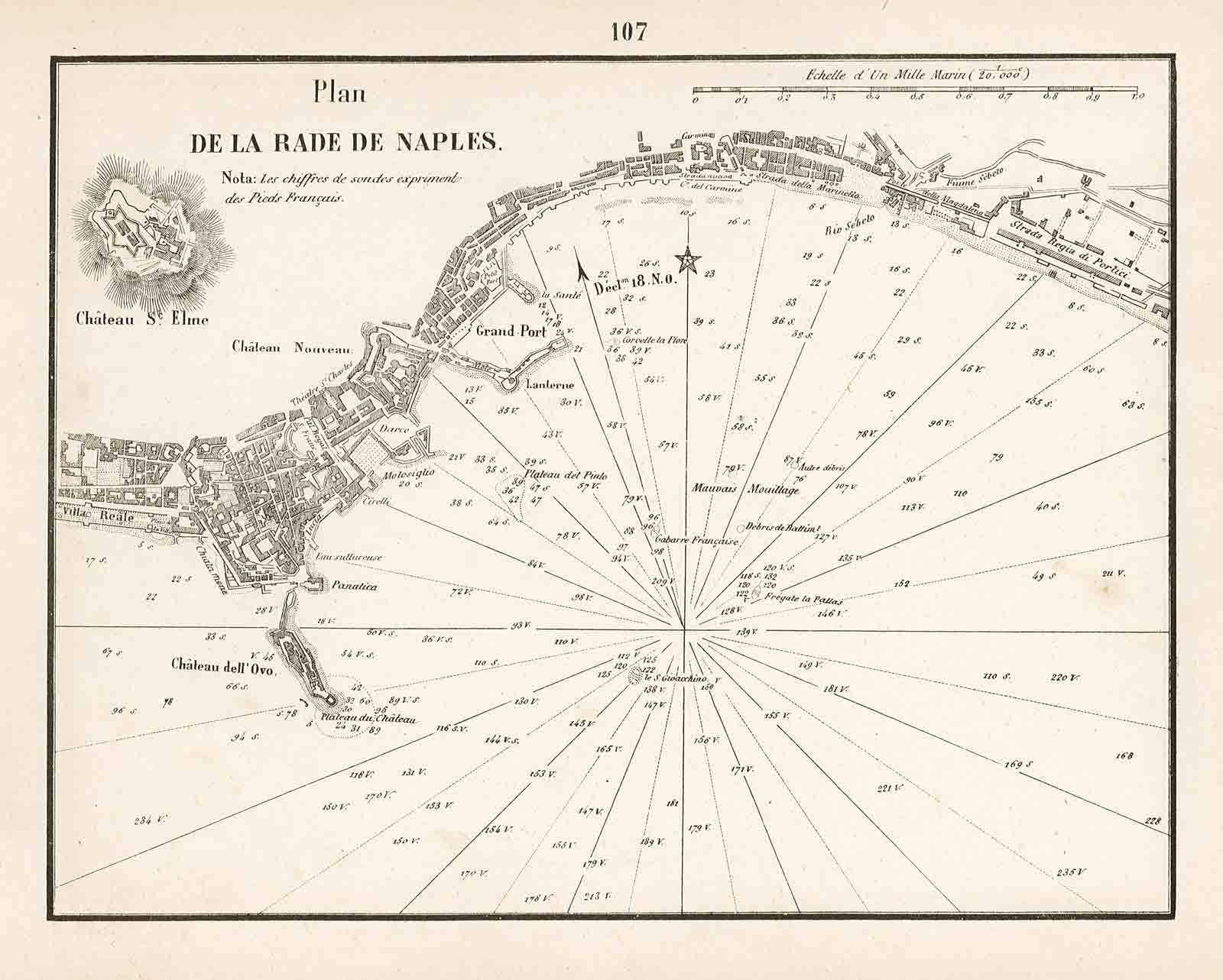 Plan / de la rade de Naples