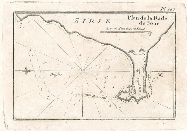 Plan de la Rade de Sour