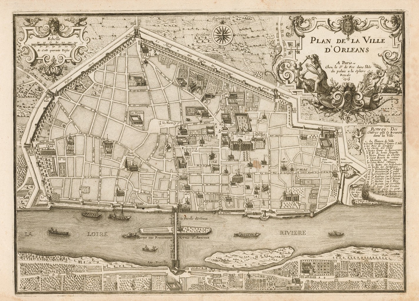 Plan de la Ville d'Orleans