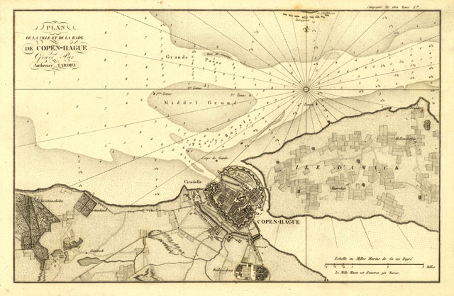 Plan de la ville et de la rade de Copen-hague