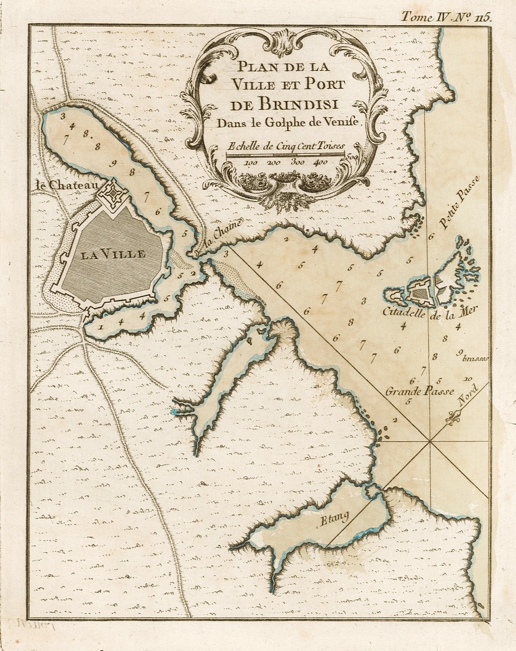 Plan de la Ville et Port de Brindisi Dans le …