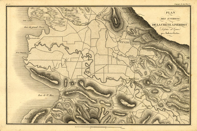 Plan des environs de la Crete à Pierrot