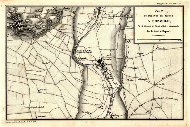 Plan du passage du Mincio / a Pozzolo, / Par …