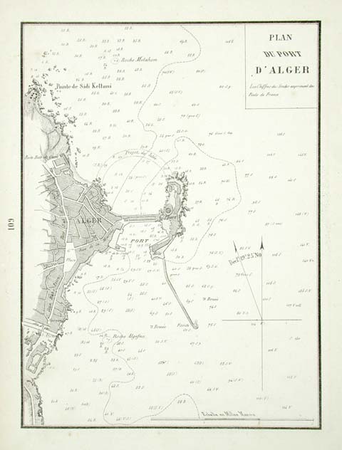 Plan / du port d' Alger