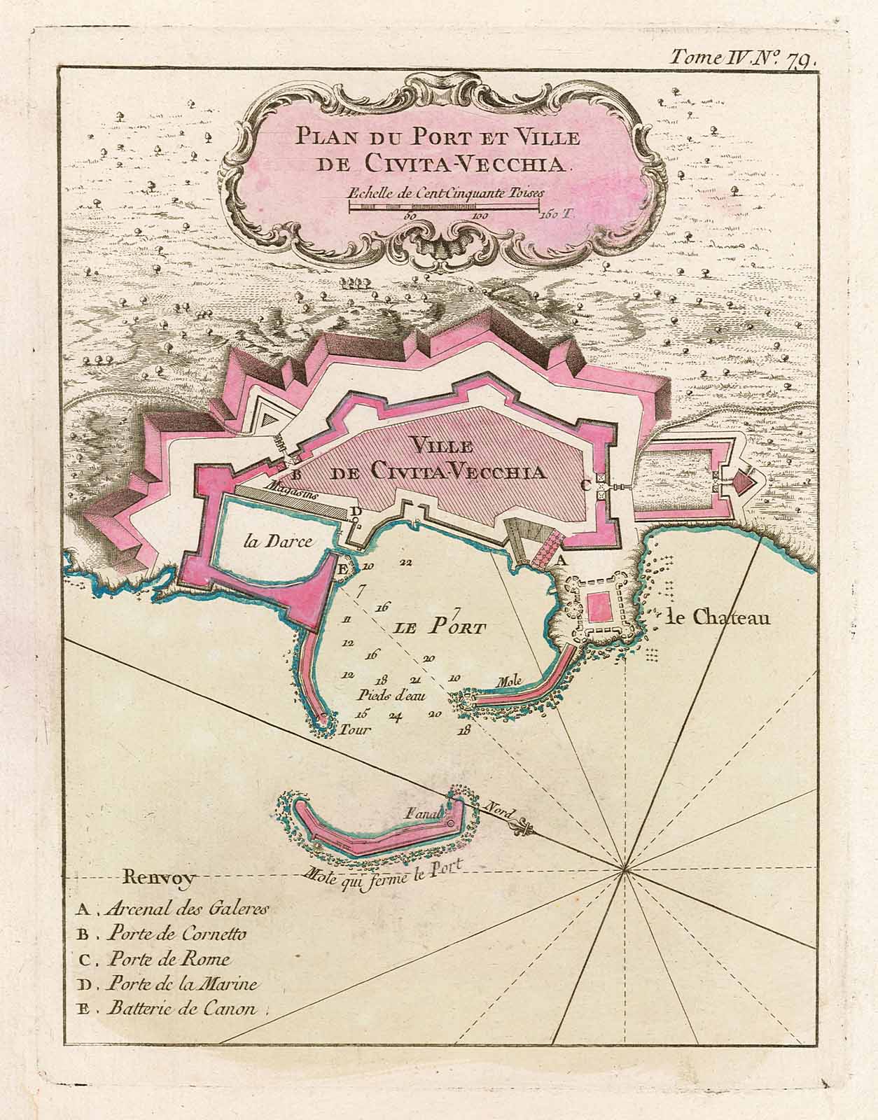 Plan du Port et Ville / de Civita-Vecchia