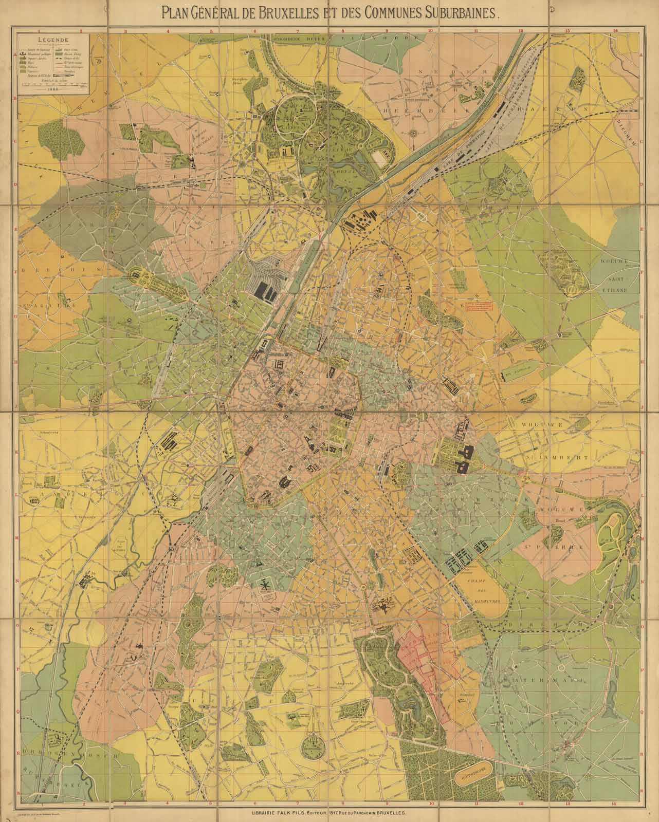 Plan Général de Bruxelles et des communes suburbaines