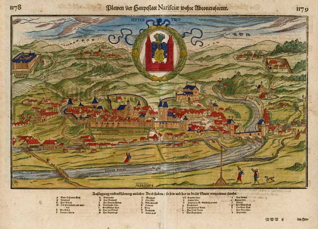 Plawen der Haupstatt Narisciae wahre Abcontrafactur