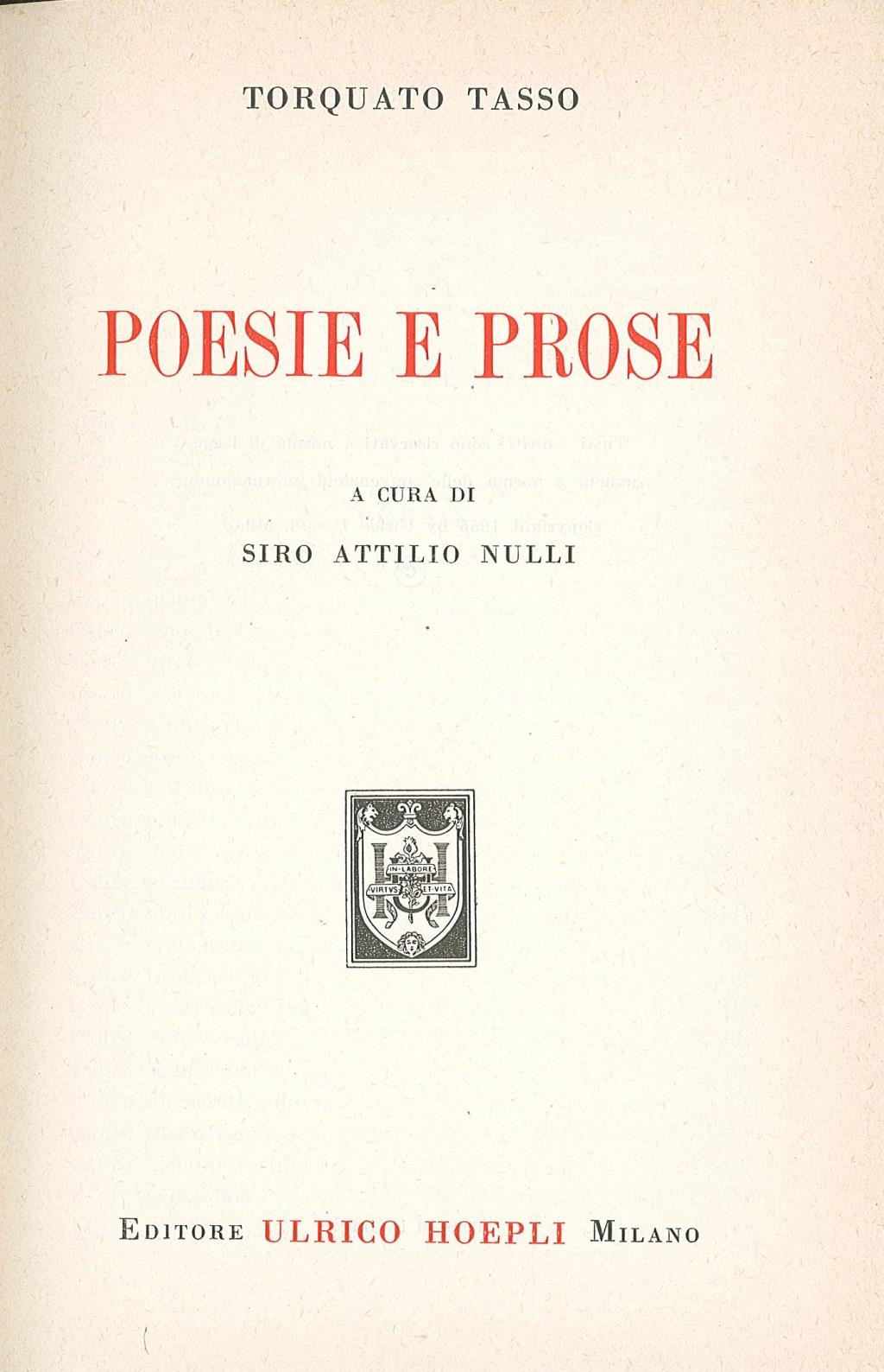 Poesie e prose