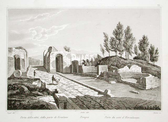 Pompei. Porta della città, della parte di Ercolano