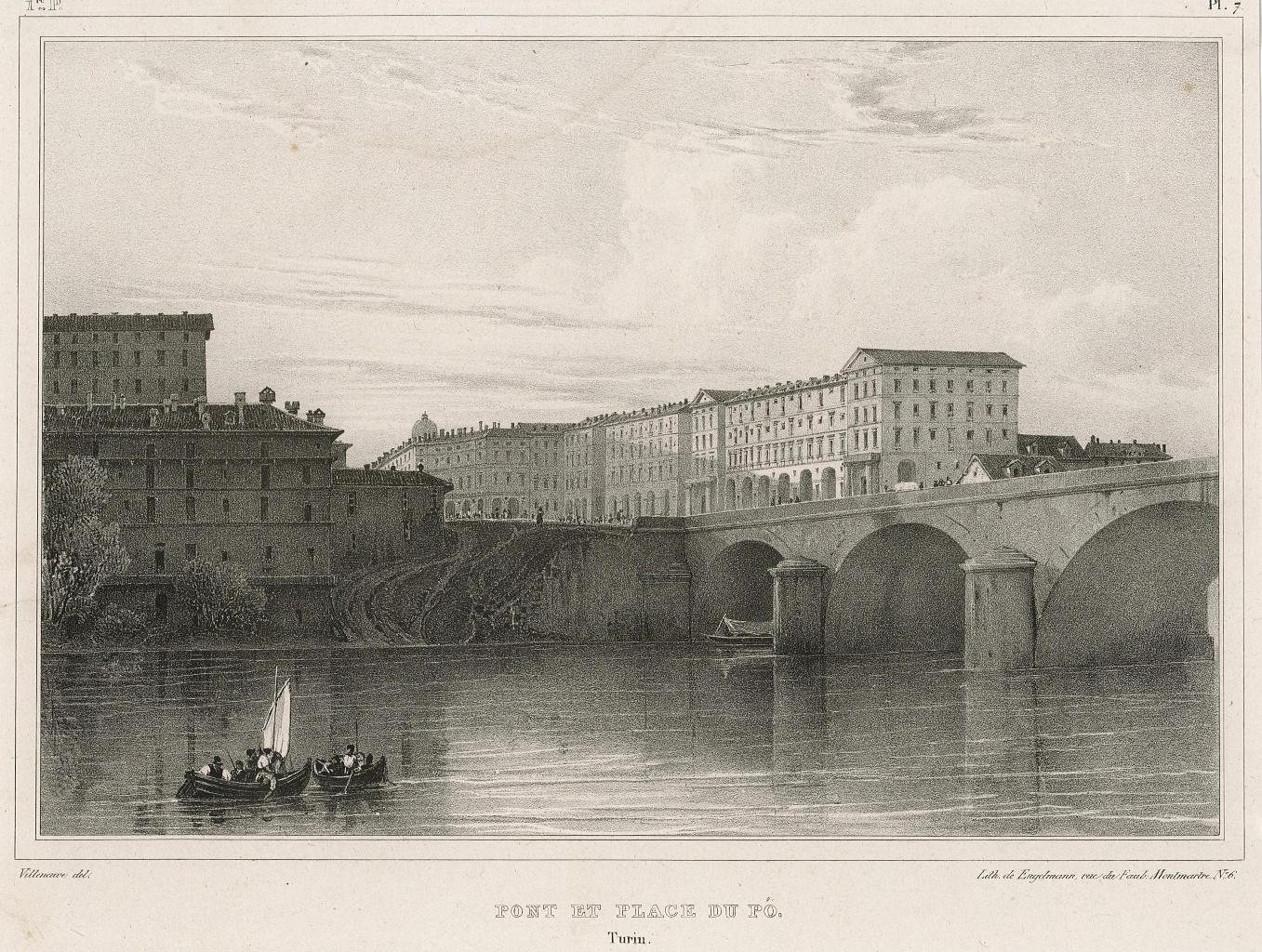 Pont et Place du Po Turin