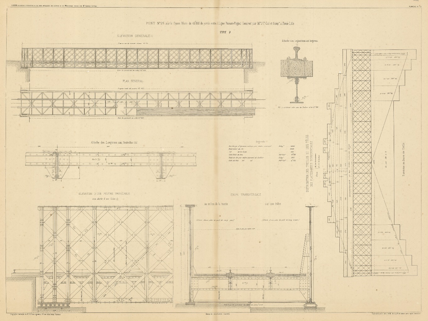 Pont. n° 26 sur le fleuve Moro . (ligne Pescara-Foggia)