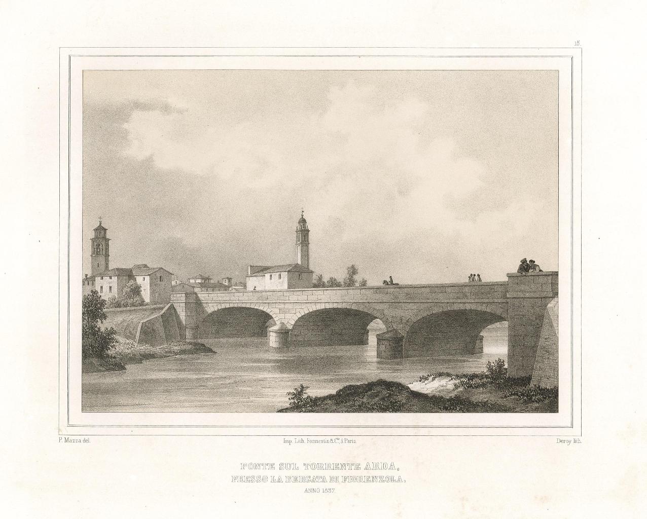 Ponte sul torrente Arda presso la bergata di Fiorenzola