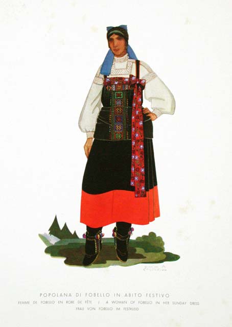 Popolana di Fobello in abito festivo