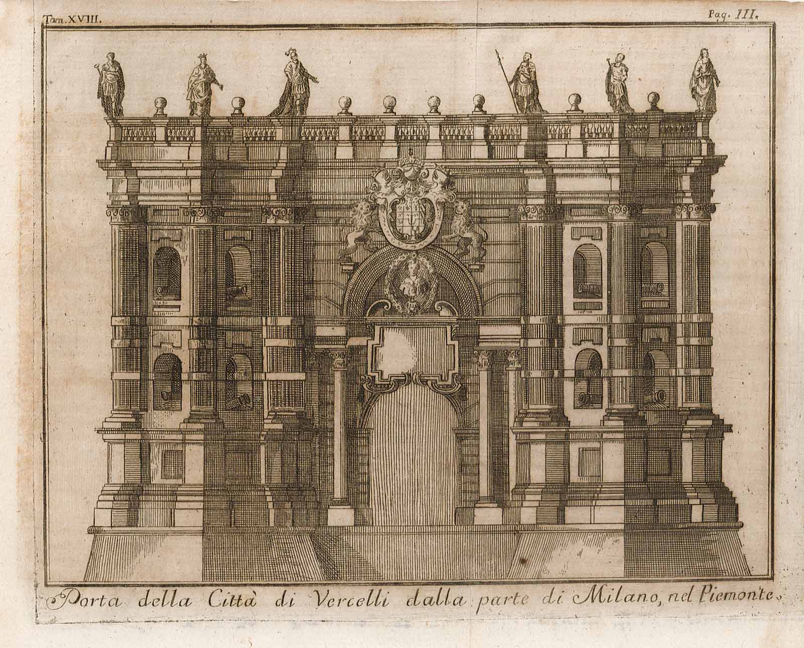 Porta della città di Vercelli dalla parte di Milano, nel …